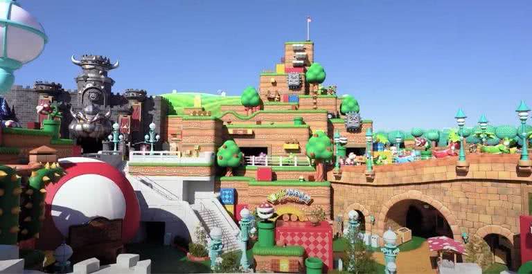 Imagem promocional do parque Super Nintendo World - Divulgação/Nintendo