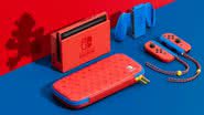 Imagem promocional do Nintendo Switch - Mario Red & Blue Edition - Divulgação/Nintendo