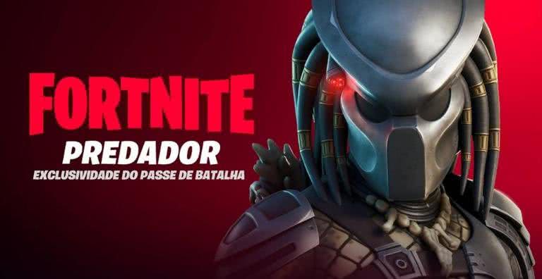 Imagem promocional da skin do Predador no Fortnite - Divulgação/Epic Games