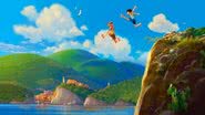 Imagem promocional da animação Luca (2021) - Divulgação/Disney