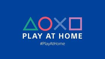 Logo da campanha Play At Home - Divulgação/Sony
