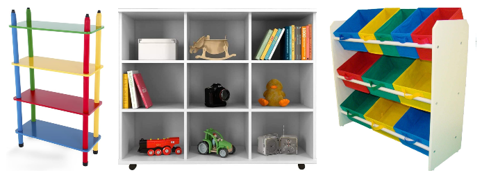 Nichos, estantes, prateleiras e organizadores para livros e brinquedos - Reprodução/Amazon