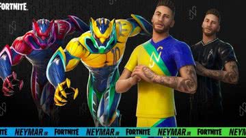 Imagem promocional das skins do Neymar para o Fortnite - Divulgação/Epic Games