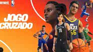 Imagem promocional do crossover Fortnite + NBA: Jogo Cruzado - Divulgação/Epic Games