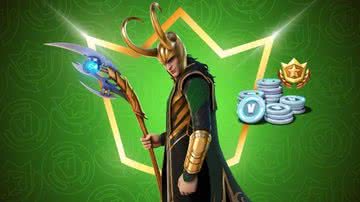 Imagem promocional da skin do Loki em Fortnite - Divulgação/Epic Games