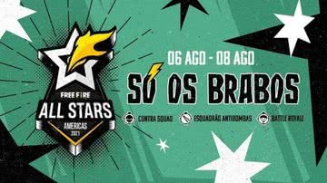Imagem promocional do Free Fire All Stars Américas 2021 - Divulgação/Garena