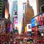 Times Square, em Nova York, nos Estados Unidos