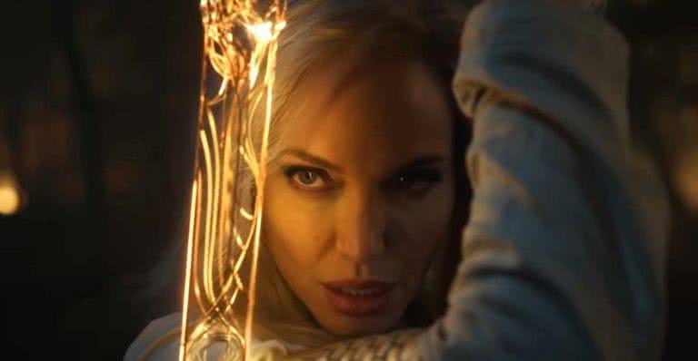Angelina Jolie como Thena em 'Os Eternos' - Divulgação/Marvel Studios