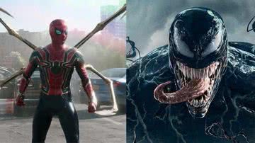 Homem-Aranha, de Tom Holland, e Venom, de Tom Hardy - Divulgação/Sony Pictures/Marvel Studios