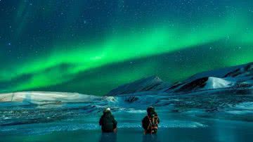 Aurora boreal no Polo Norte - Pixabay