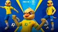 'Free Fire': Novas skins da parceria com a Seleção Brasileira de Futebol chegam ao jogo - Divulgação