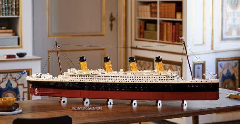 Lego lança modelo de Titanic com mais de um metro e meio de comprimento - Divulgação