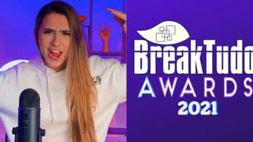 Bibi Tatto e o logo do Breaktudo Awards - Divulgação
