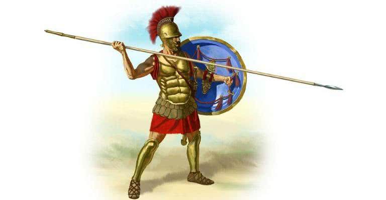 Ilustração de um gladiador - Pixabay