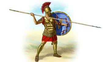 Ilustração de um gladiador - Pixabay