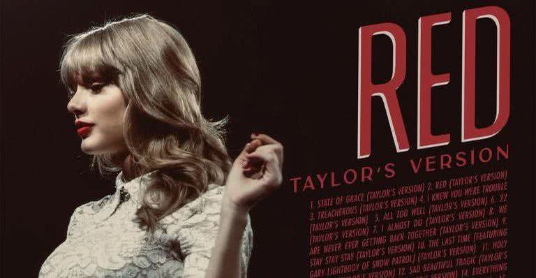 Taylor Swift lança regravação de 'Red' com colaborações com Ed Sheeran e mais; confira - Divulgação