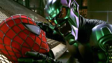 Willem Dafoe como Duende Verde a frente de Homem-Aranha de Tobey Maguire - Divulgação/Sony Pictures