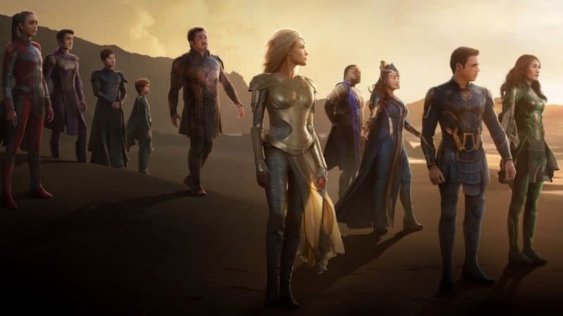 Imagem promocional de 'Eternos' (2021) - Divulgação/Marvel Studios