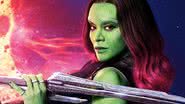 Zoe Saldaña como Gamora em imagem promocional - Divulgação / Marvel Studios