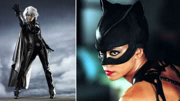 Halle Berry como Tempestade e Mulher-Gato - Divulgação/ Warner Bros. Pictures/20th Century Fox