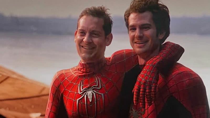 Tobey Maguire e Andrew Garfield como Homem-Aranha - Divulgação/Sony Pictures/Marvel Studios