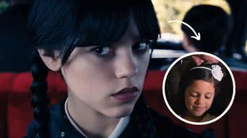 Jenna Ortega em 'Wandinha' e 'Homem de Ferro 3' - Reprodução/ Netflix/ Marvel