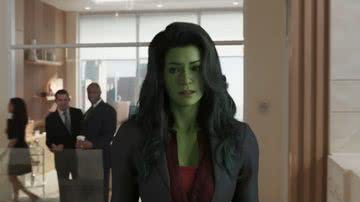 Cena do trailer de 'Mulher-Hulk: Defensora de Heróis' - Reprodução/Youtube/Marvel Brasil