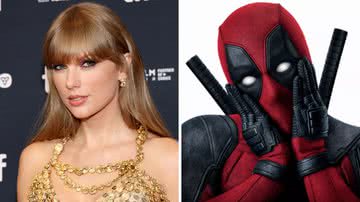 Taylor Swift no Toronto International Film Festival e imagem promocional de 'Deadpool' - Divulgação/ Getty Images/ Marvel
