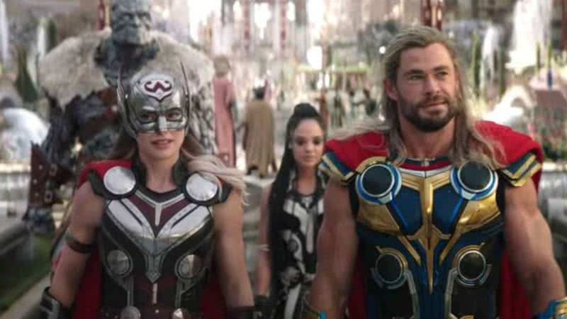 Thor e Jane Foster para o filme "Thor: Amor e Trovão" - Divulgação/Marvel Studios