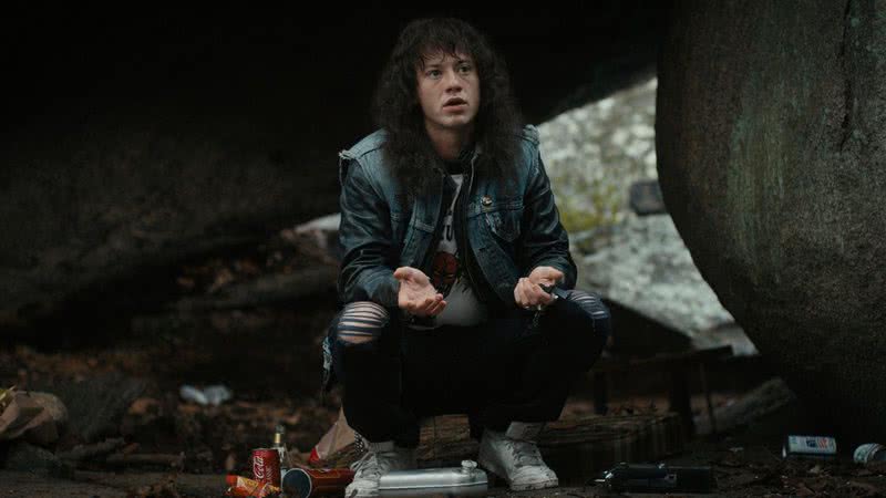 Joseph Quinn como Eddie em Stranger Things - Divulgação/Netflix