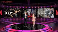 Choi Minho e Cho Yihyun, apresentadores do TUDUM Coreia - Divulgação/Netflix