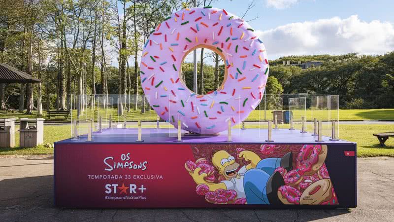 Donuts de 'Os Simpsons' em exposição em São Paulo - Divulgação/Star+