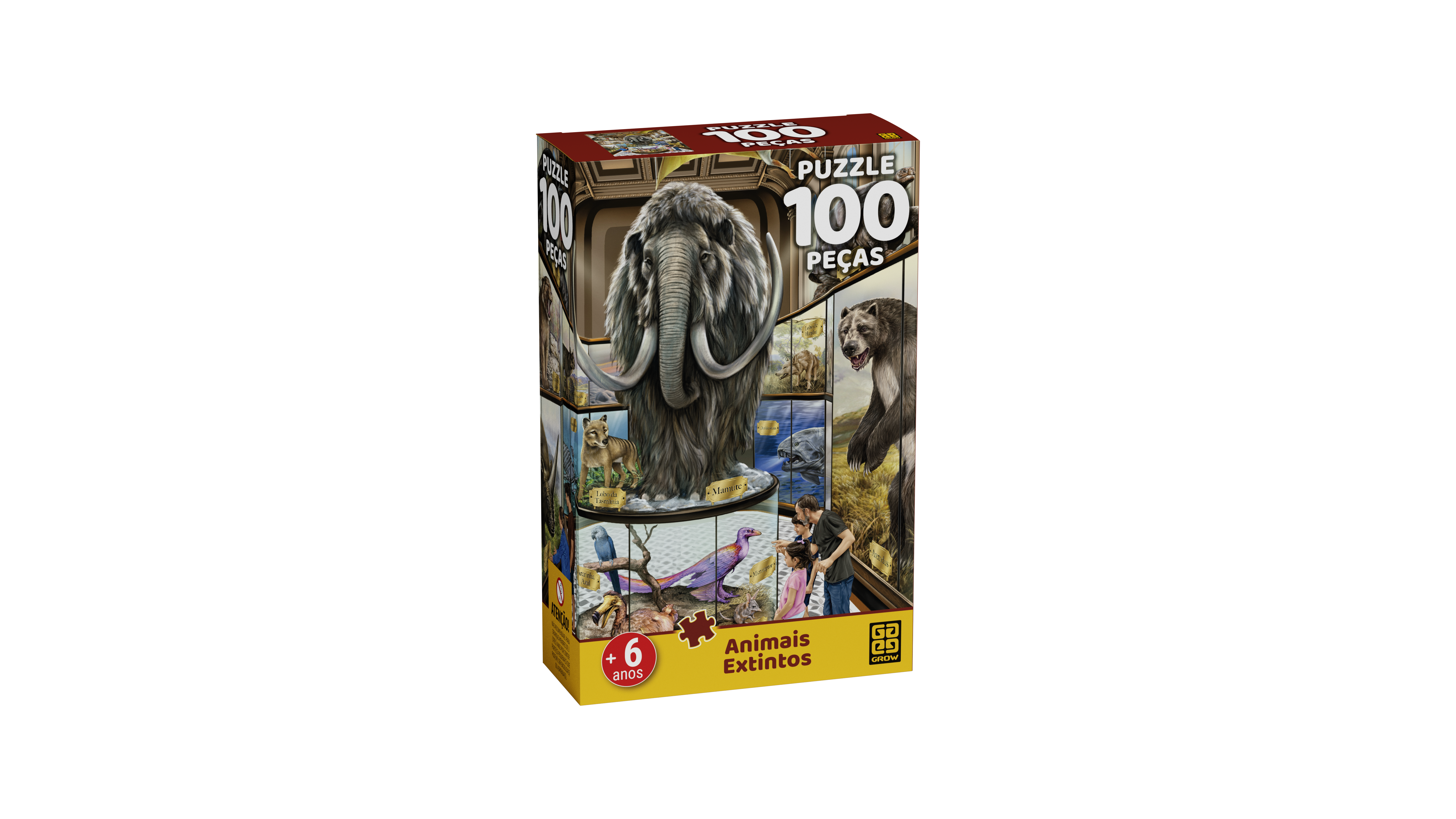 Puzzle 100 - peças Animais Extintos