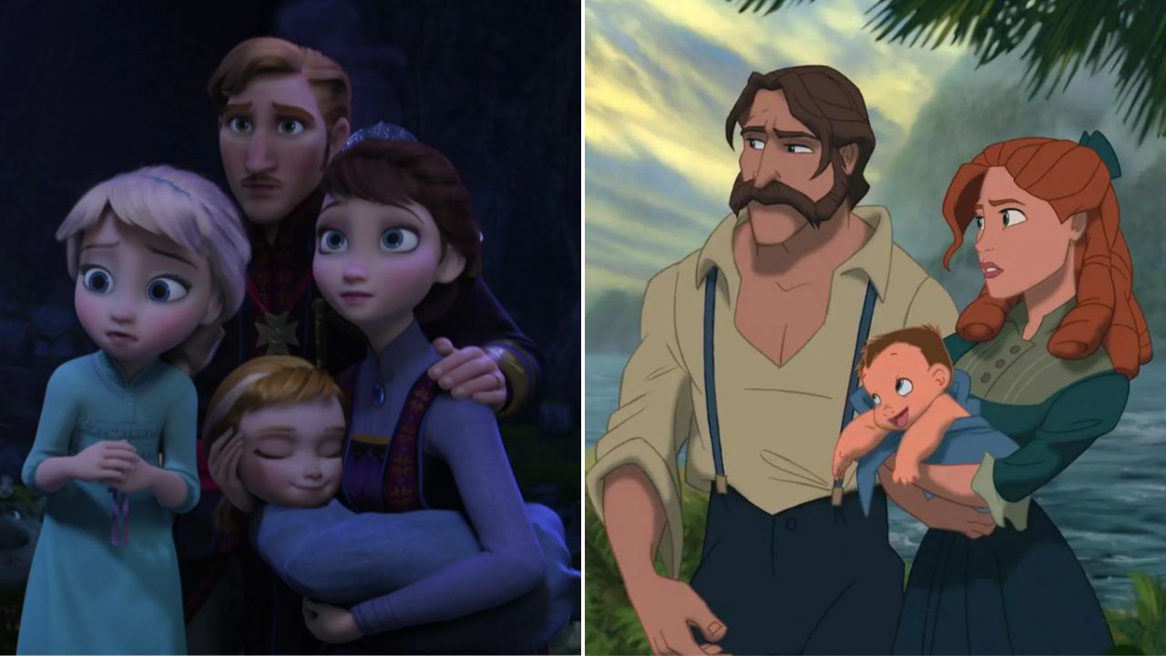 Pais de Elsa, Anna e Tarzan
