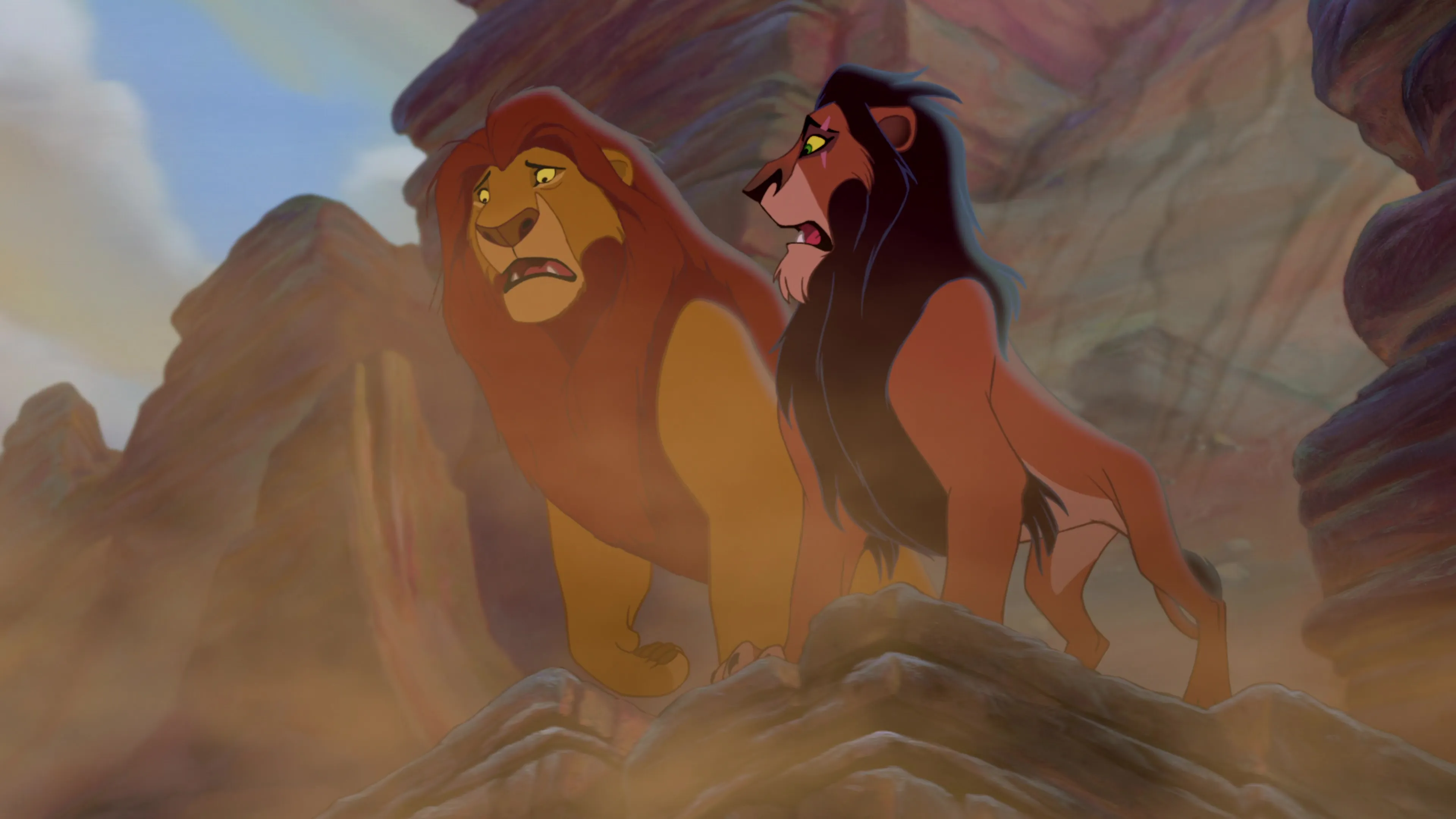 Cena da animação 'O Rei Leão' (1994)