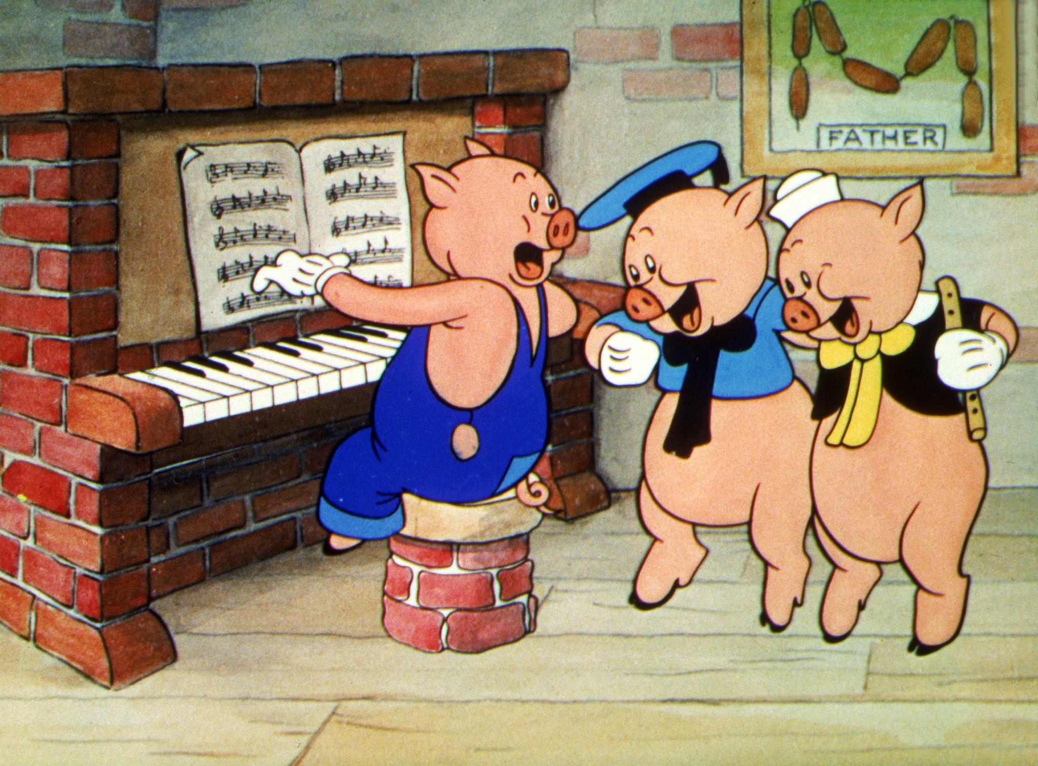 Cena do curta 'Os Três Porquinhos' (1933)