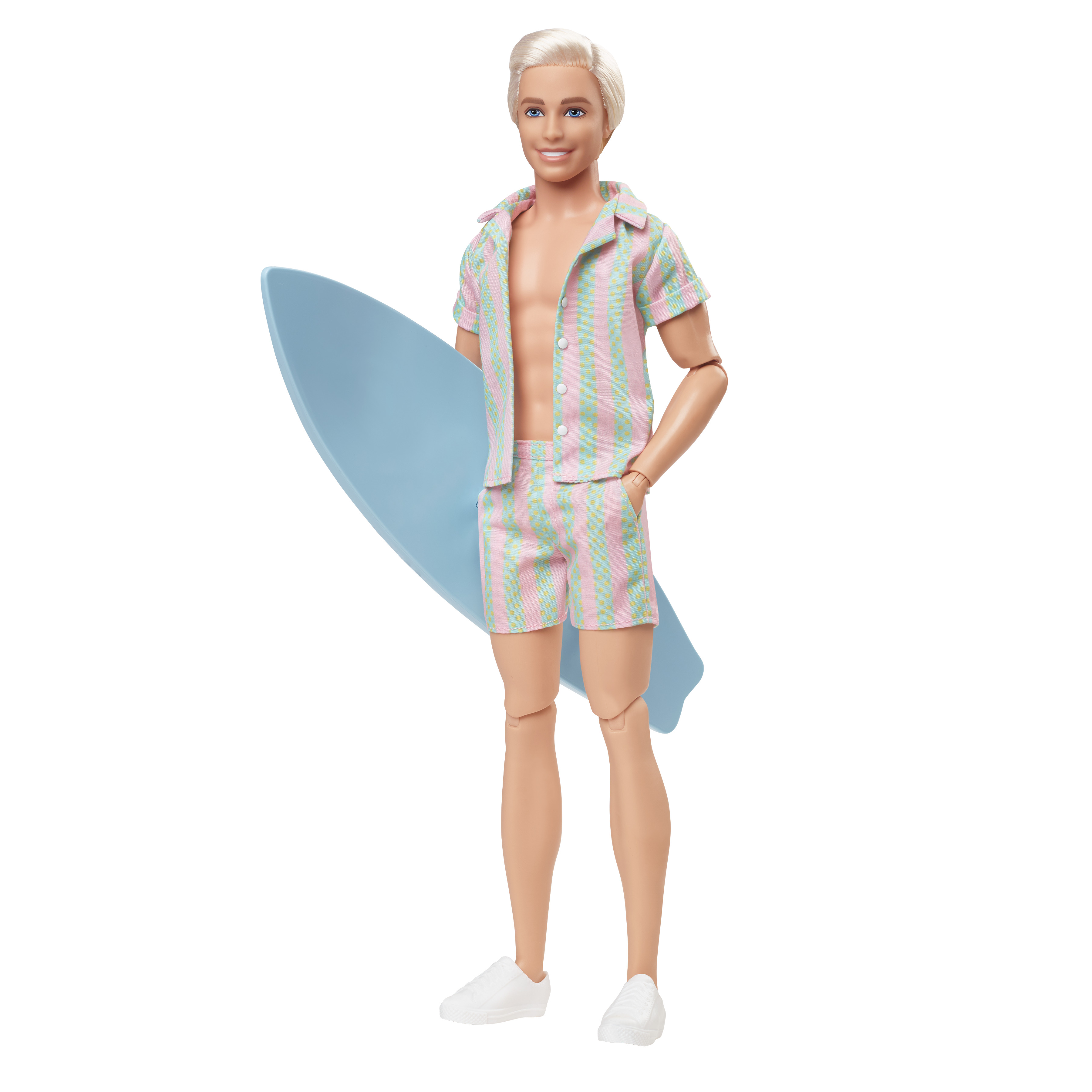 Barbie The Movie Ken Doll Pastel Stripe Matching Set