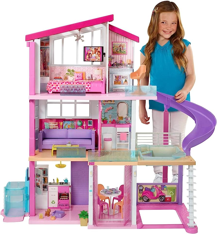 Barbie Casa 2 Andares Malibu House Férias 6 Cômodos Mattel
