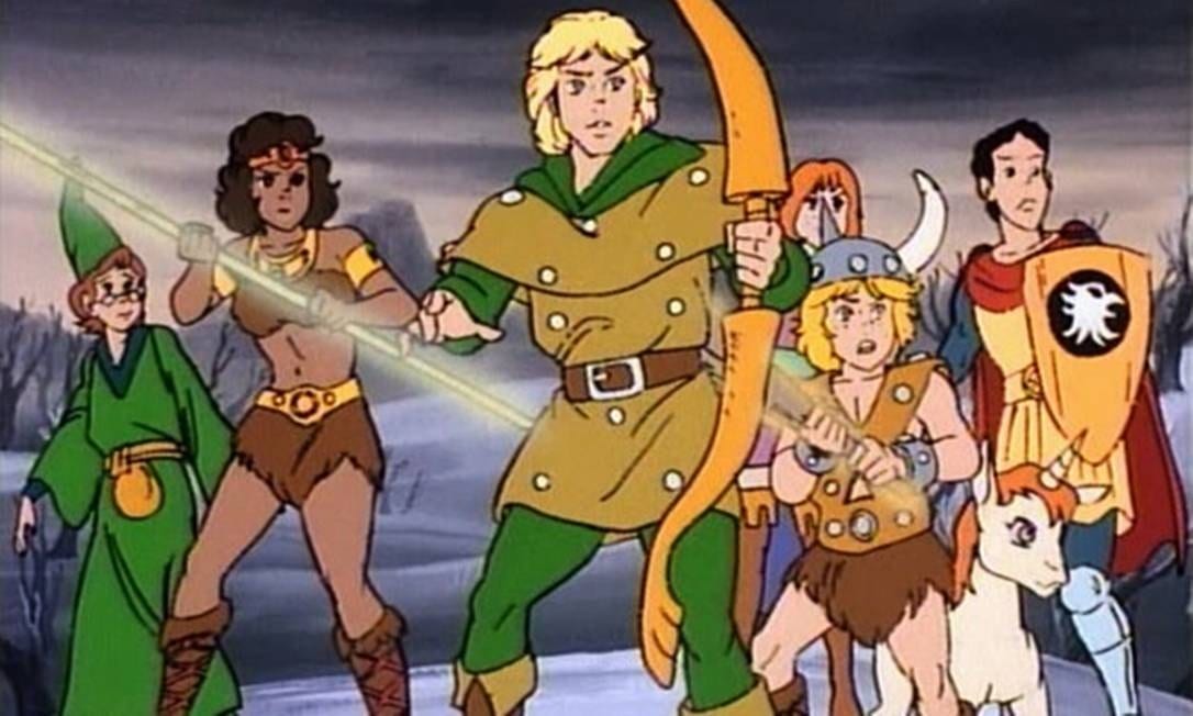 Protagonistas do desenho animado 'Caverna do Dragão'