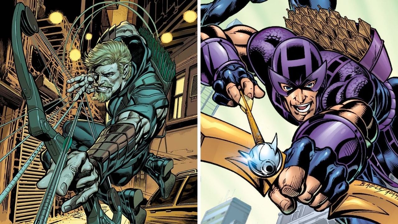 Arqueiro Verde (DC) e Gavião Arqueiro (Marvel)