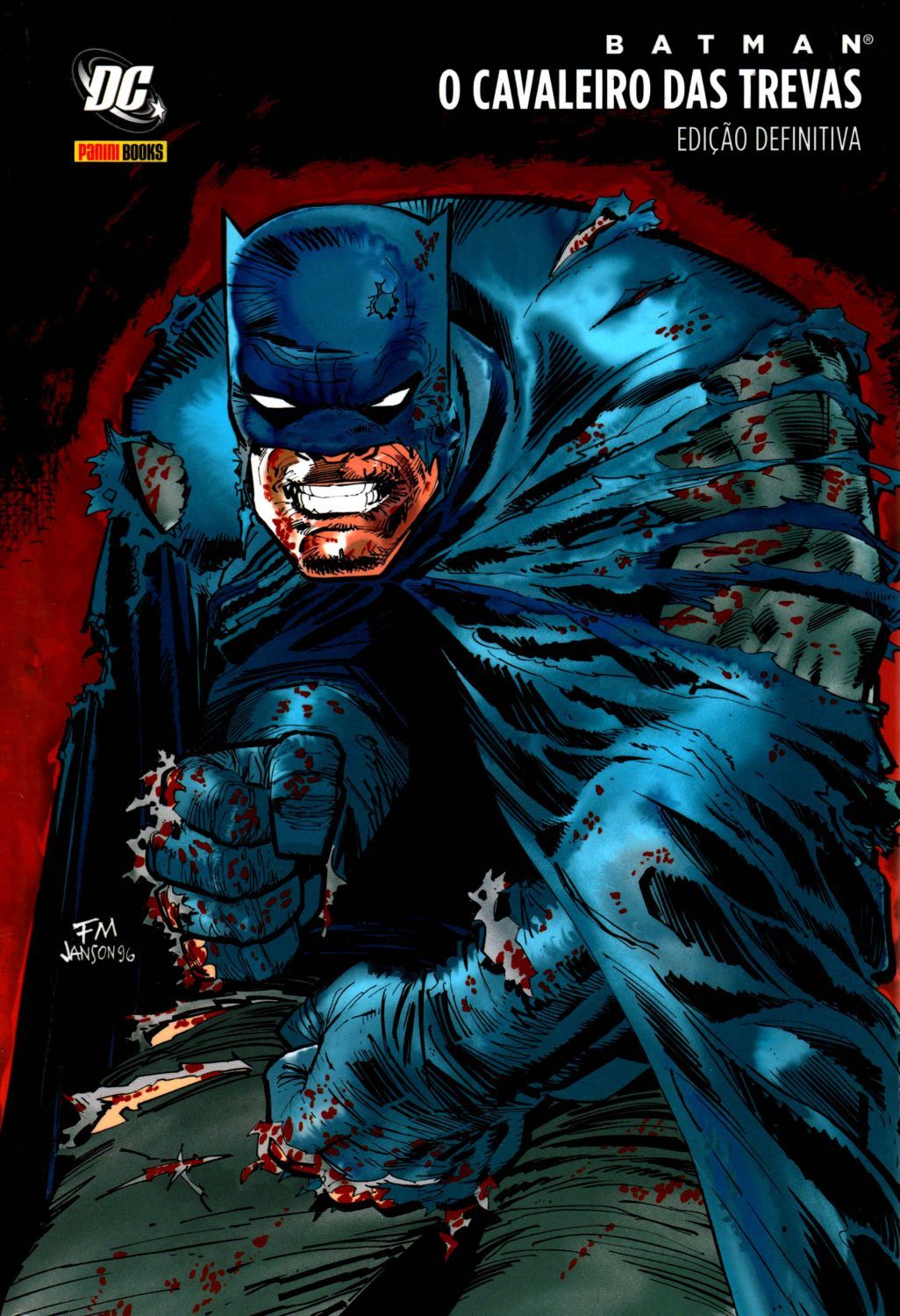 Capa da edição definitiva da HQ 'Batman: O Cavaleiro das Trevas'
