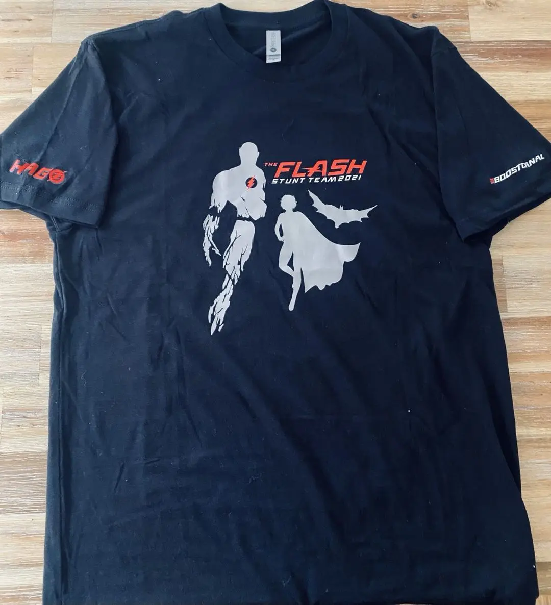 Flash Negro ou Flash Reverso em camiseta 