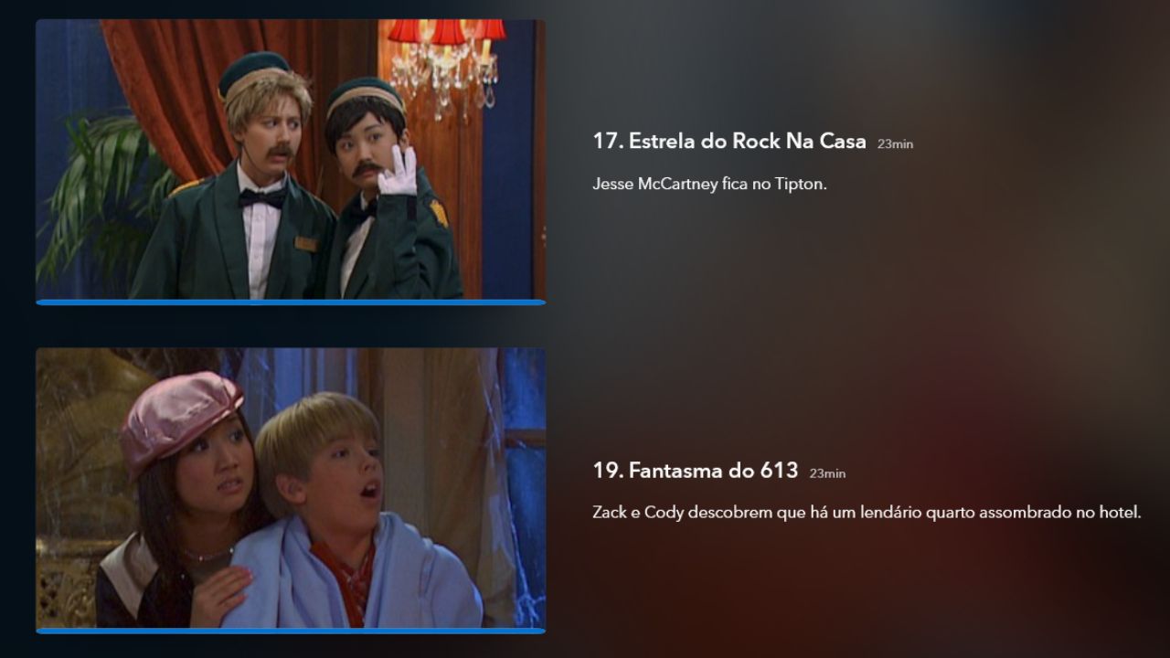 Episódios Zack e Cody